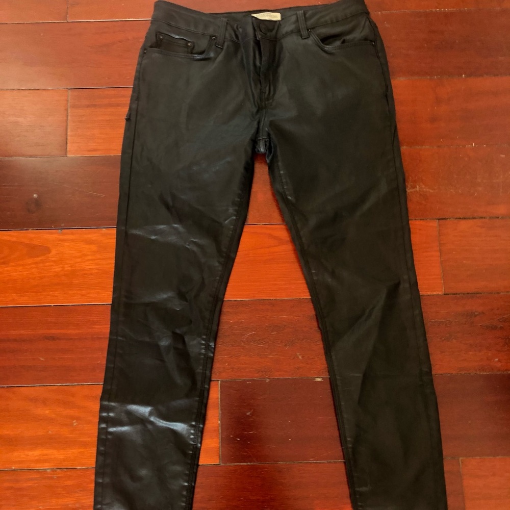 Faux leather pants